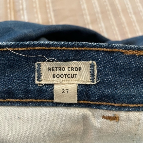Madewell Retro Crop Bootcut Jeans: Knee Rip Edition 27 - Picture 8 of 12